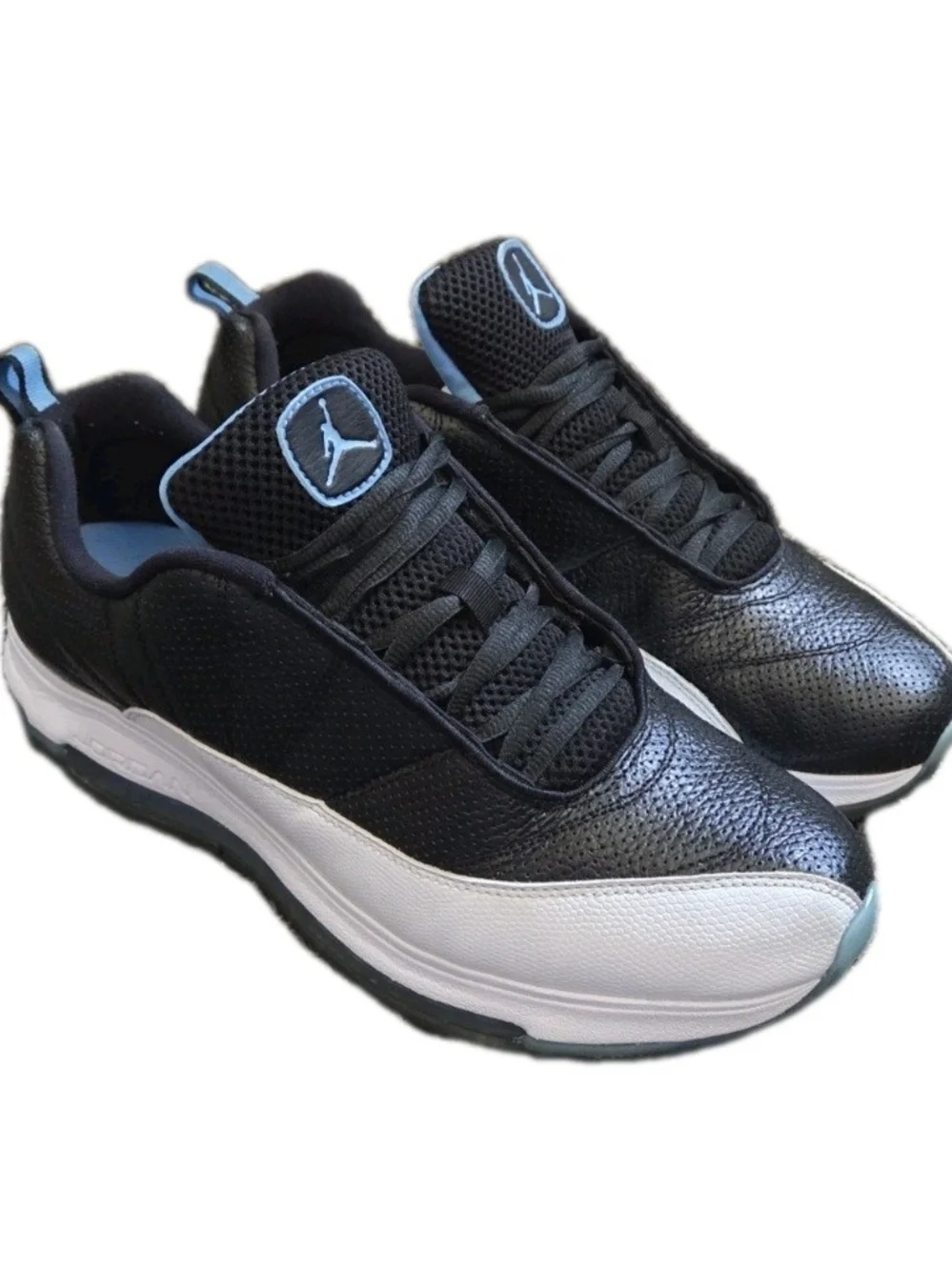 Nike Air Jordan Comfort Max XII Black White Leather Blue US Men's 11